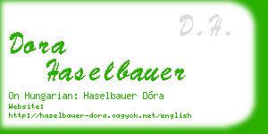 dora haselbauer business card